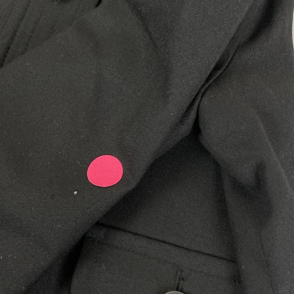 J Crew Jacket Women's Size 4 Black Henley Neck Wool Lined Office Career Short‎ - Picture 8 of 10